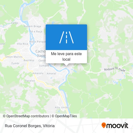 Rua Coronel Borges mapa