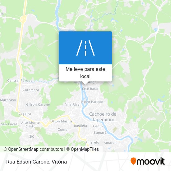Rua Édson Carone mapa