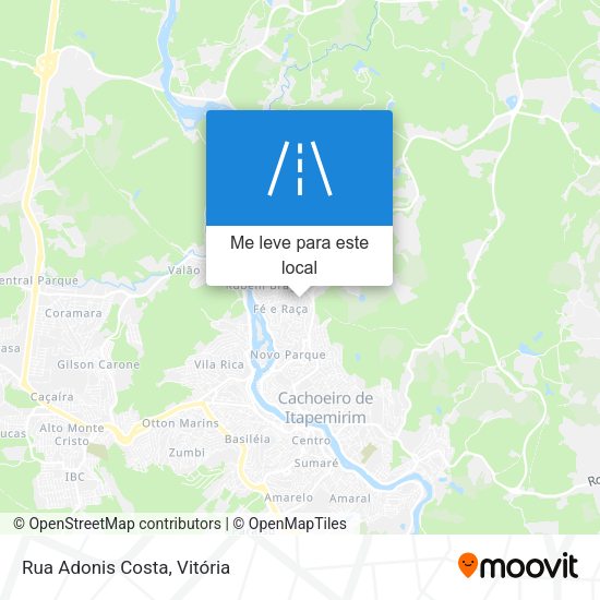 Rua Adonis Costa mapa