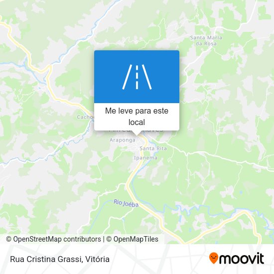 Rua Cristina Grassi mapa