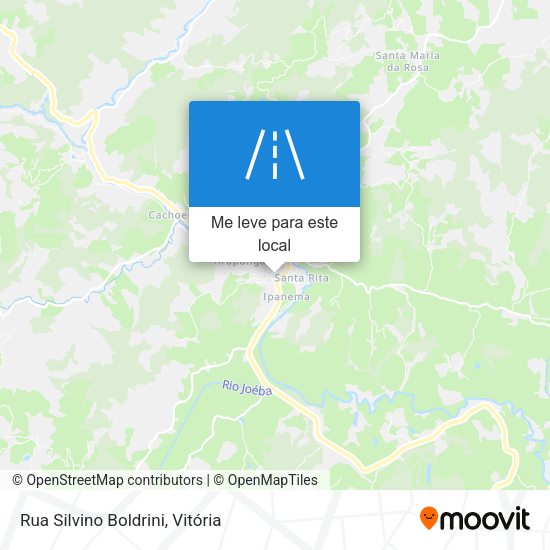 Rua Silvino Boldrini mapa