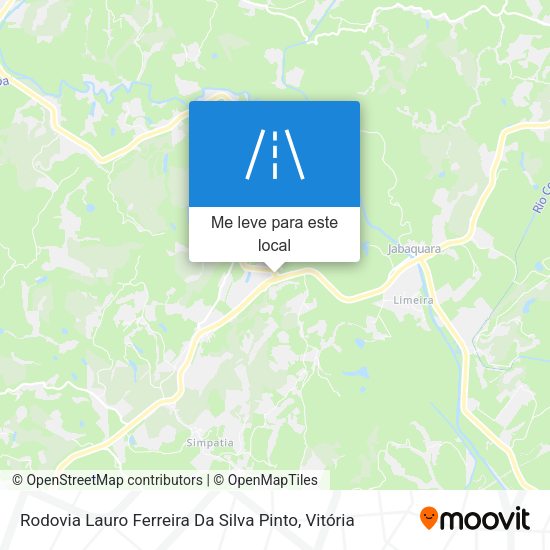 Rodovia Lauro Ferreira Da Silva Pinto mapa