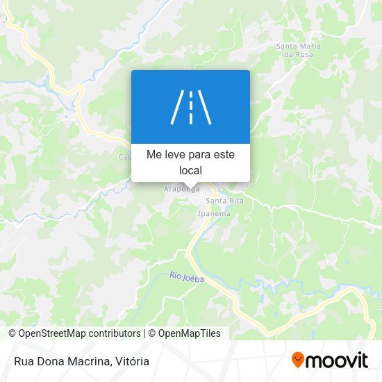Rua Dona Macrina mapa