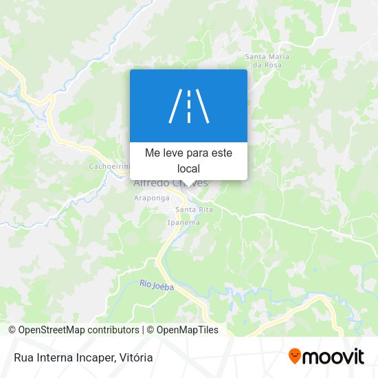 Rua Interna Incaper mapa