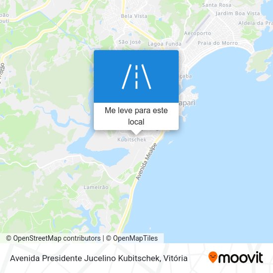 Avenida Presidente Jucelino Kubitschek mapa