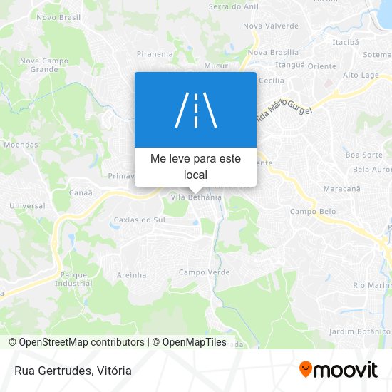 Rua Gertrudes mapa