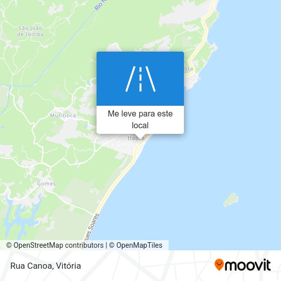 Rua Canoa mapa