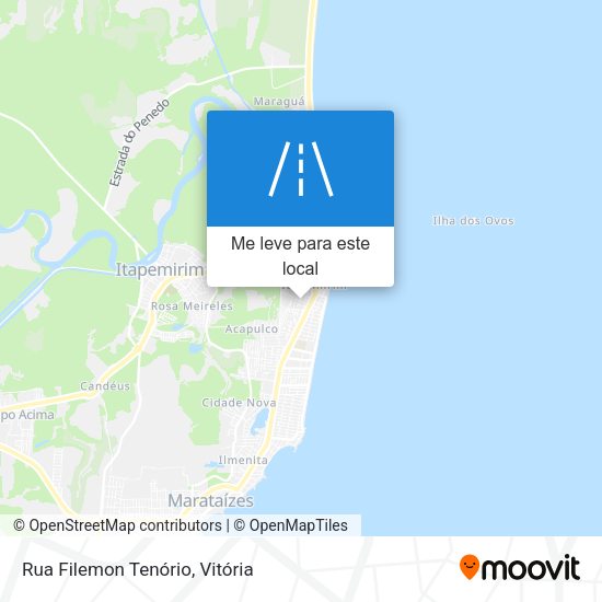 Rua Filemon Tenório mapa
