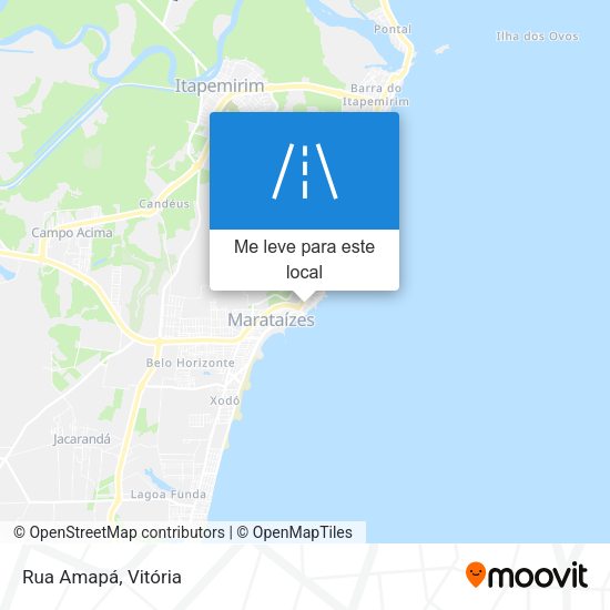 Rua Amapá mapa