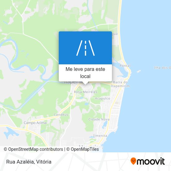 Rua Azaléia mapa