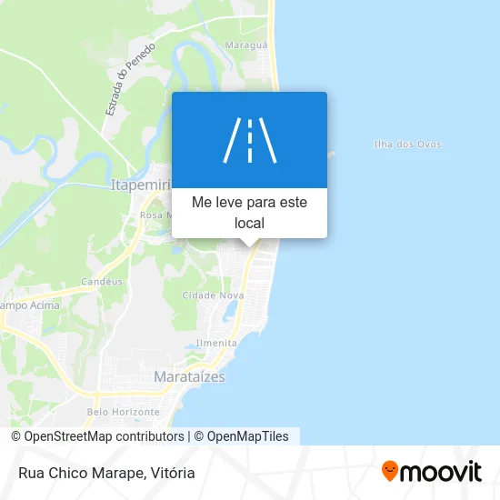 Rua Chico Marape mapa
