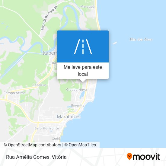 Rua Amélia Gomes mapa