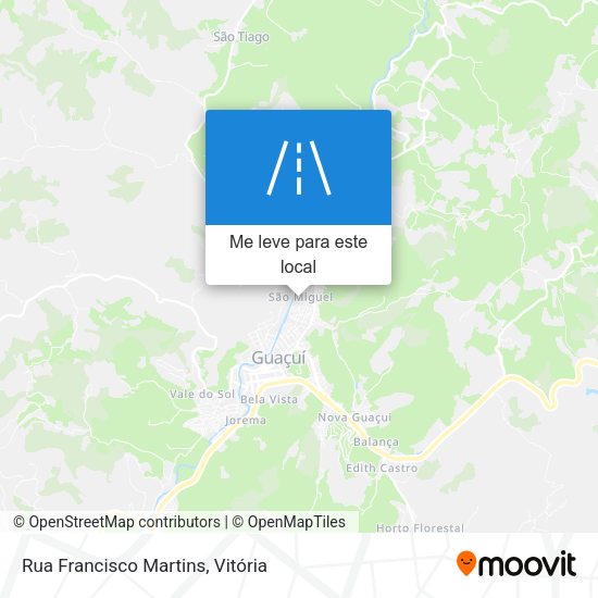 Rua Francisco Martins mapa