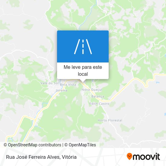 Rua José Ferreira Alves mapa