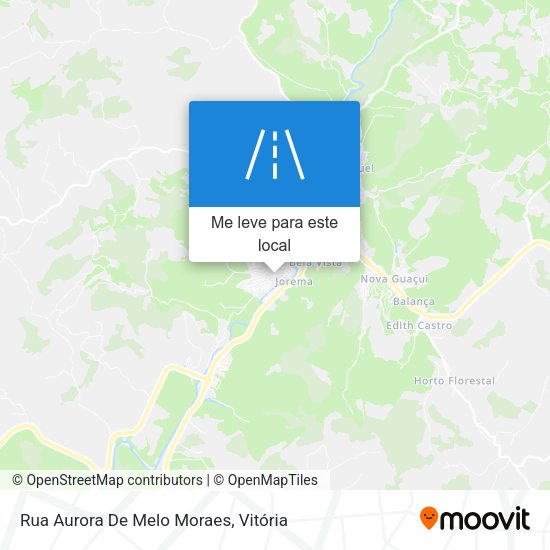 Rua Aurora De Melo Moraes mapa