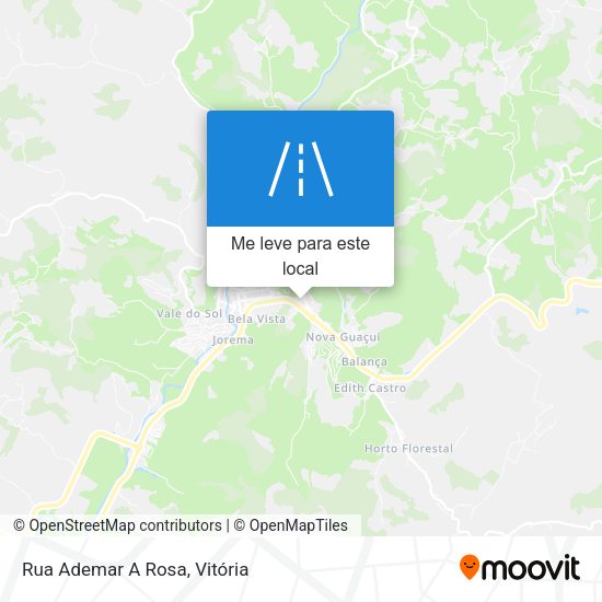 Rua Ademar A Rosa mapa
