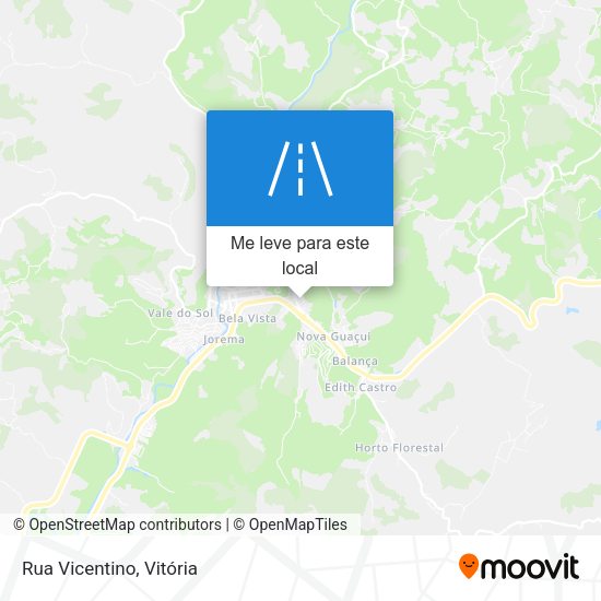 Rua Vicentino mapa