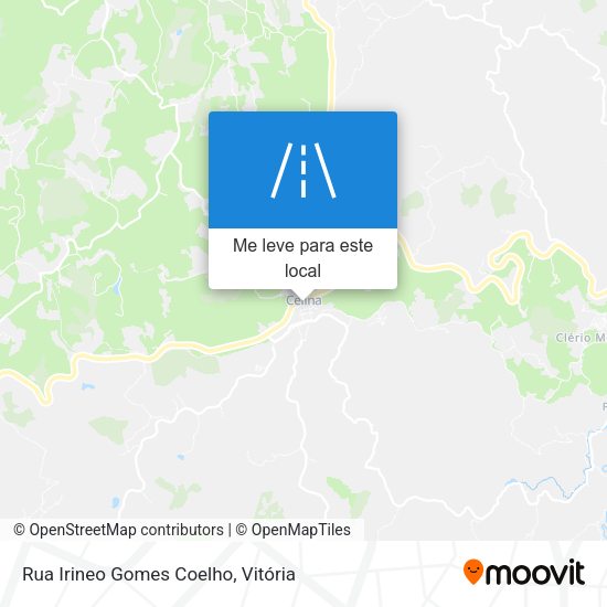 Rua Irineo Gomes Coelho mapa