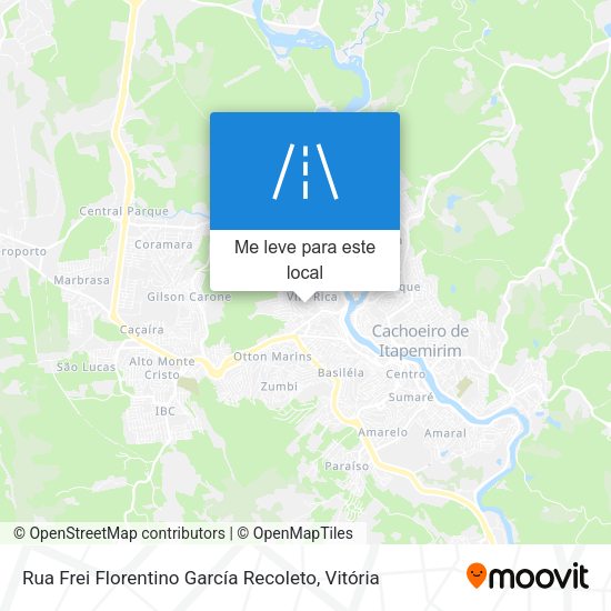 Rua Frei Florentino García Recoleto mapa
