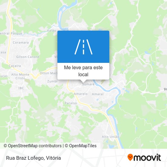 Rua Braz Lofego mapa
