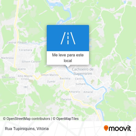 Rua Tupiniquins mapa