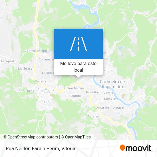Rua Neilton Fardin Perim mapa