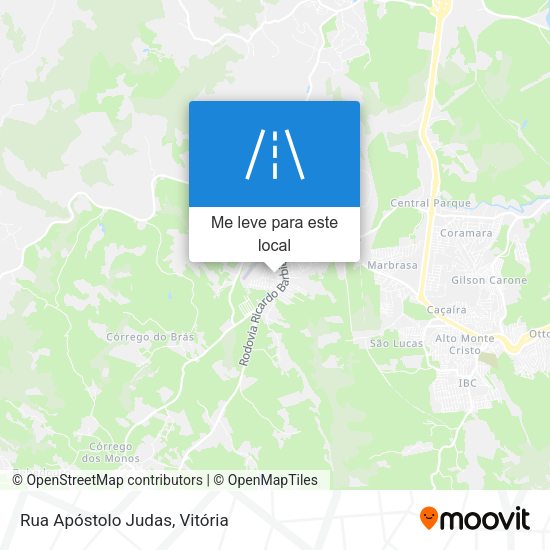 Rua Apóstolo Judas mapa