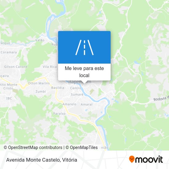 Avenida Monte Castelo mapa