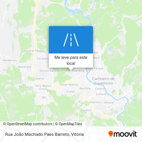 Rua João Machado Paes Barreto mapa