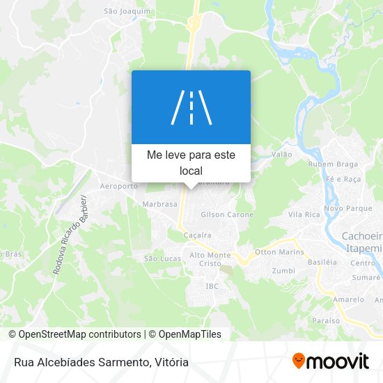 Rua Alcebíades Sarmento mapa