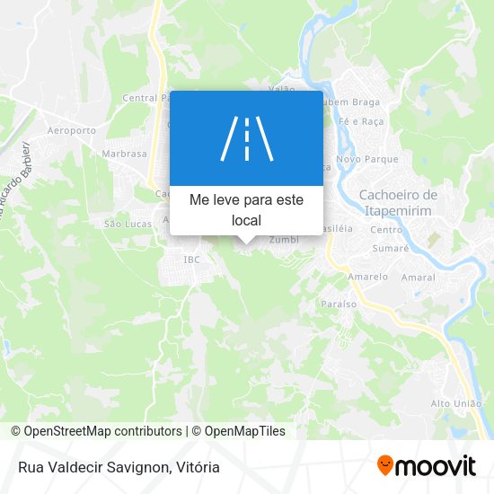 Rua Valdecir Savignon mapa