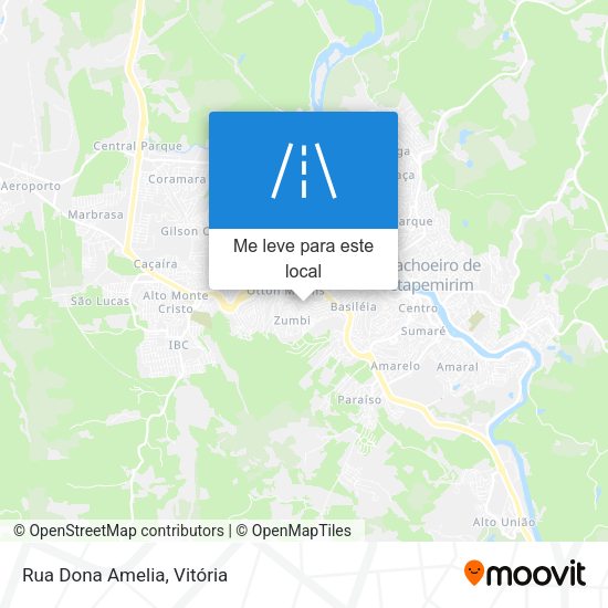 Rua Dona Amelia mapa