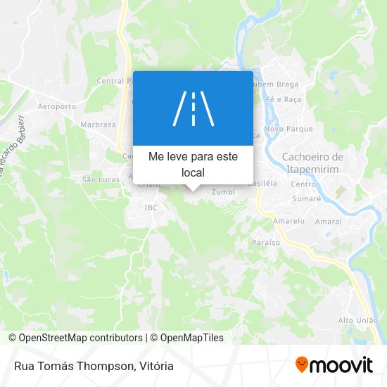 Rua Tomás Thompson mapa