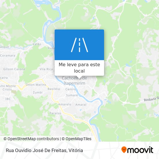 Rua Ouvidio José De Freitas mapa