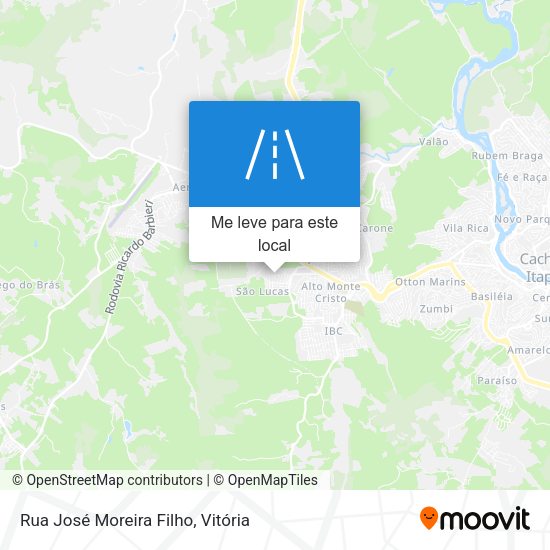 Rua José Moreira Filho mapa