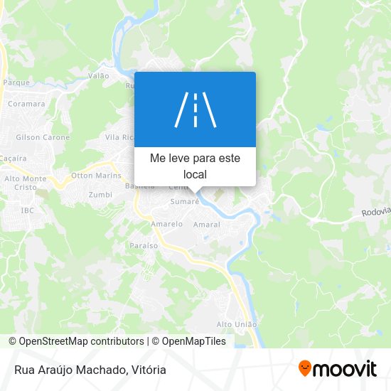 Rua Araújo Machado mapa