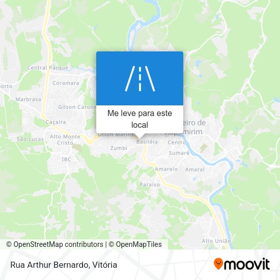 Rua Arthur Bernardo mapa