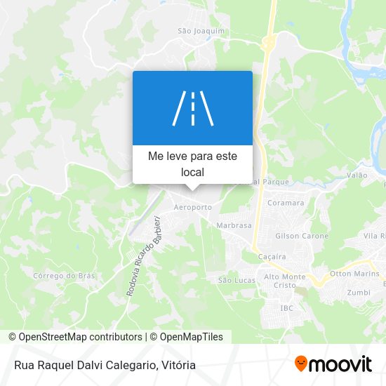 Rua Raquel Dalvi Calegario mapa