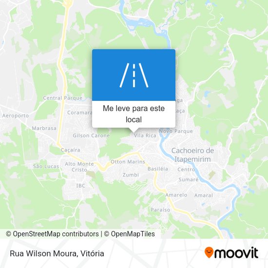 Rua Wilson Moura mapa