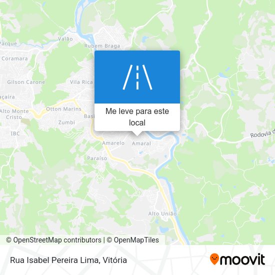 Rua Isabel Pereira Lima mapa