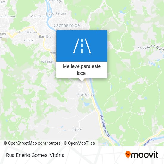 Rua Enerio Gomes mapa