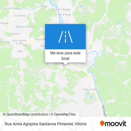 Rua Anna Agripina Santanna Pimentel mapa