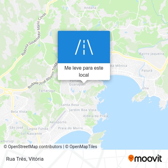 Rua Três mapa