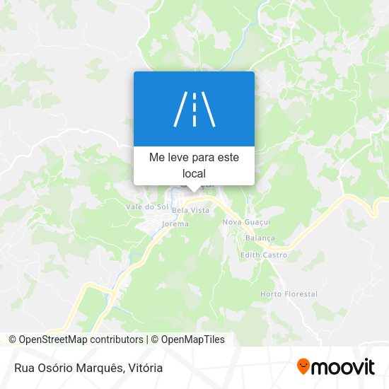 Rua Osório Marquês mapa
