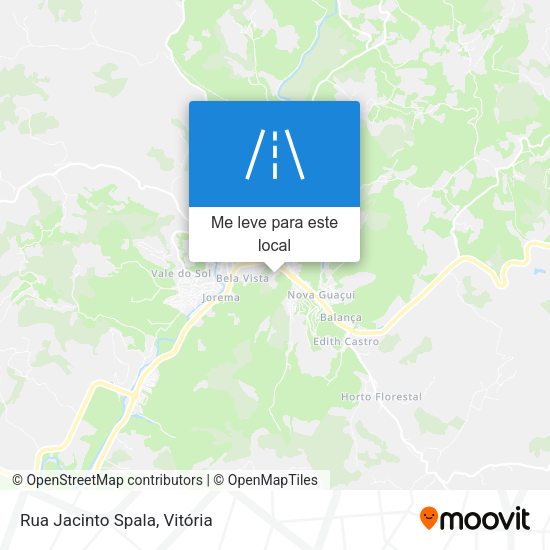 Rua Jacinto Spala mapa