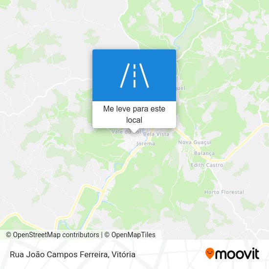 Rua João Campos Ferreira mapa