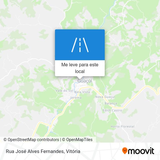 Rua José Alves Fernandes mapa