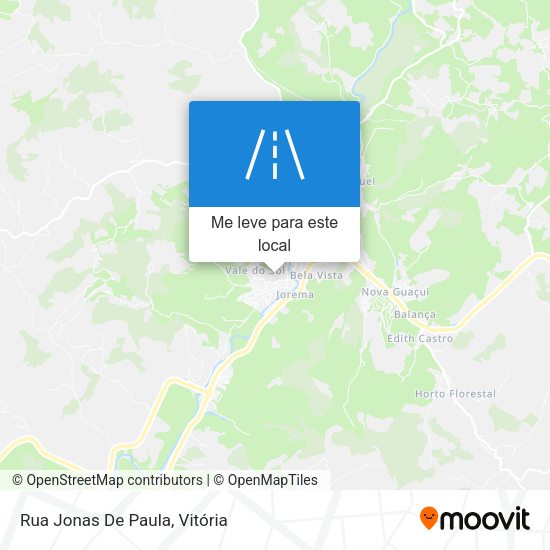 Rua Jonas De Paula mapa