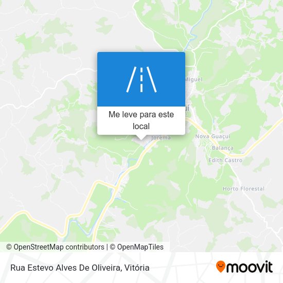 Rua Estevo Alves De Oliveira mapa