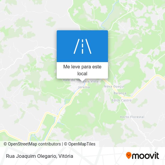 Rua Joaquim Olegario mapa